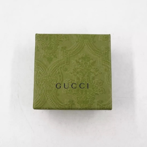 ❌SOLD❌NWT [Gucci] 925 Sterling Silver Monogram 8mm Cutout Wide-Band Ring Sz 7.5 - Picture 9 of 13